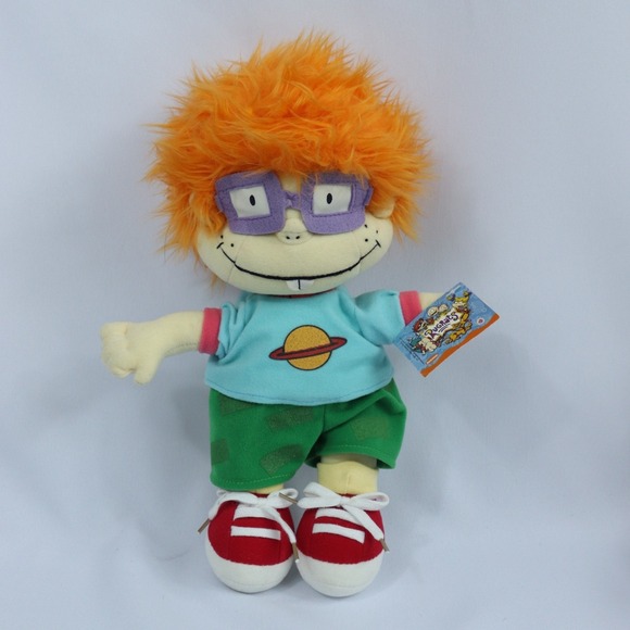 Nanco Other - Vintage Nickelodeon 2000 Y2K Rugrats Chuckie Finster Plush Doll 12" with Tags